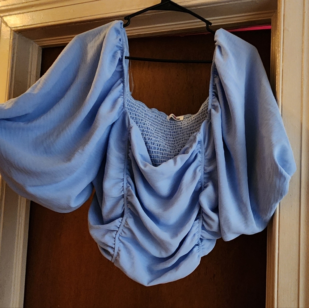 Elegant Blue Women's Top